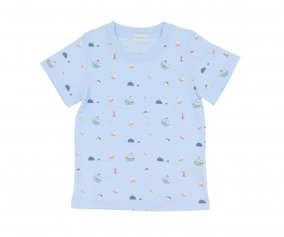 T-shirt Cotone Monnka Fishing Boat