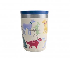 Stainless Steel Coffee Mug Polka Dogs 340 ml