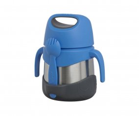 Pot Isotherme avec Cuillre/Fourchette 335 ml Blue Slate