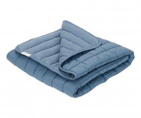 Edredn Moiss Azul Oscuro