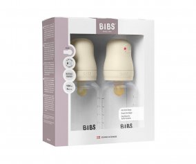 2 Biberones Plstico BIBS Ltex Ivory 150 ml