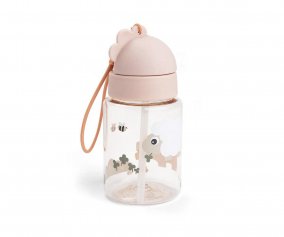 Gourde en Plastique avec Paille Tiny Farm Powder 