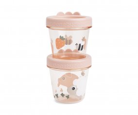 Pack de 2 Contenedores Porta Alimentos Tiny Farm Powder