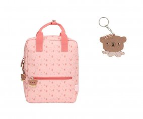 School Backpack By Eef Lillemor Daisy Bear + 1 Daisy Bear Silicone Keychain