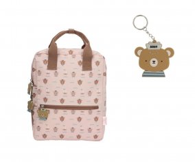 School Backpack By Eef Lillemor Simon Bear + 1 Simon Bear Silicone Keychain