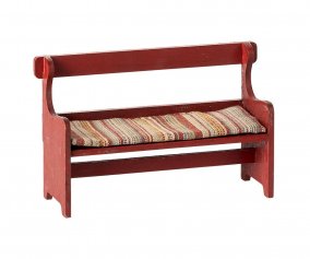 Banco de Madera Rojo Ratn