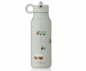 Thermal Steel Bottle Falk 350 ml Vehicles / Dove Blue Mix