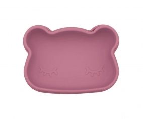 Lunch Box Snackie Bear Dusty Rose