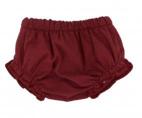 Culotte Poplin Maroon for Soft Doll