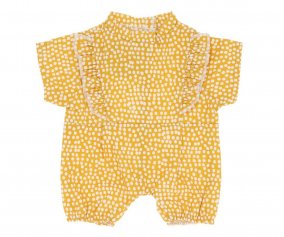 Body Poplin Mustard Dots for Doll