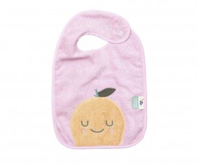 Bavoir ponge Mandy Mandarine Personnalisable