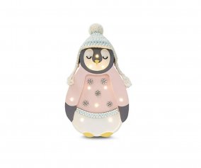 Baby Penguin Mini Pink Lamp