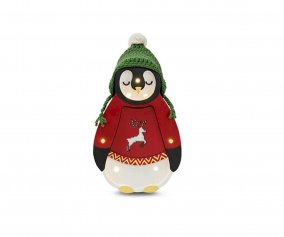 Baby Penguin Mini Red Lamp