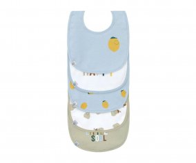 Pack of 5 Bibs Happy Fruits Lemon