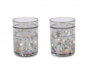 2 Gobelets  Paillettes Dino