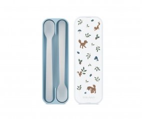 Set 2 Cucchiai Lunghi con Astuccio Mio Forest Friends