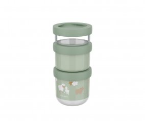 Pack de 3 Distributeurs d'Encas Empilables Mio Little Farm