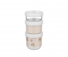 Pack de 3 Distributeurs d'Encas Empilables Mio Sunshine & Rainbow
