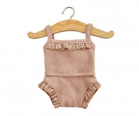 Les P'tits Basiques Ribbed and Lace Underwear Petals for Gordis Doll
