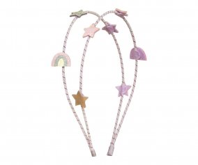 Diadema Doble Rainbow & Star Alice
