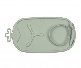 Bandeja Silicona Roll + Go con Cuchara Sage