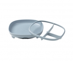 Assiette 2 en 1 avec Ventouse et Compartiments Amovibles Ocean