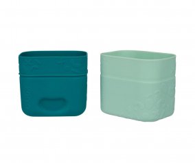 Ensemble de Pots en Silicone pour Snacks B.Box Sage