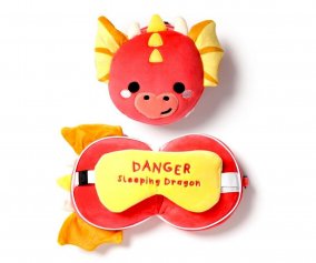 Almohada de Viaje con Antifaz Relaxeazzz Dragn Adoramals