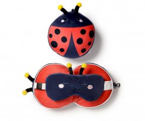 Almohada de Viaje con Antifaz Relaxeazzz Mariquita Adoramals