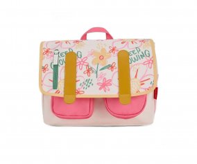 Mochila Escolar Solapa Flower Artwork