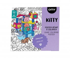 Poster XL  Colorier Kitty 
