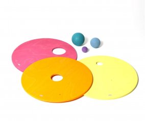 GRIMMS x Stapelstein Rolling Discs Warm Pastel