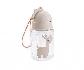 Botella Plstico con Pajita Celebration Sand