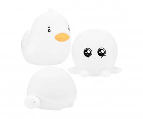 Set de 3 Mini Lmparas Ocean Tortuga, Patito y Pulpo