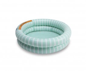Piscine Gonflable Baby Green White Stripes 60 cm