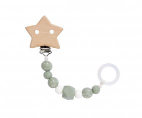 Attache-sucette Etoile Little Universe Olive 