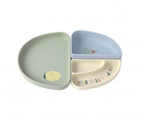 Conjunto de 3 pratos de silicone Happy Fruits Lemon