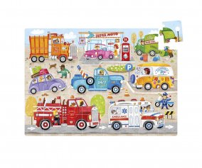 Puzzle Jumbo Moto Cars