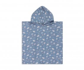 Poncho da Spiaggia Idrofilo Coral Bliss 52x52cm
