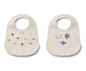 Pack 2 Bavagli Silicone Tilda  Aviator / Ecru