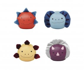 4 Palline Roly Poly Dino Friends