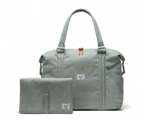 Bolsa Canastilla con Cambiador Strand Duffle Iceberg Green Crosshatch