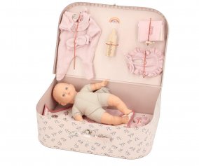 Valigetta Vintage con Bambola Soft Clarisse