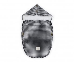 Saco Cuco 2 en 1 I Love Vichy Negro Entretiempo