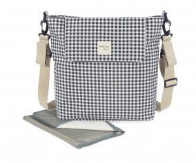 Bolsa Canastilla I Love Vichy Negro