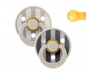 2 Chupetes BIBS Studio Colour Round Block Sand Mix