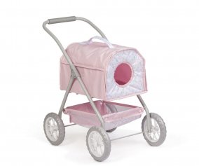 Carro de Paseo para Mascotas Rosa