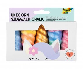 5 Tizas para Pavimento Folia Unicorn