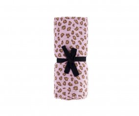 Muselina Bianca Mini Lopard Mauve Talla L