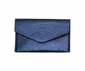 Portafoglio Smile Navy Metallizzato